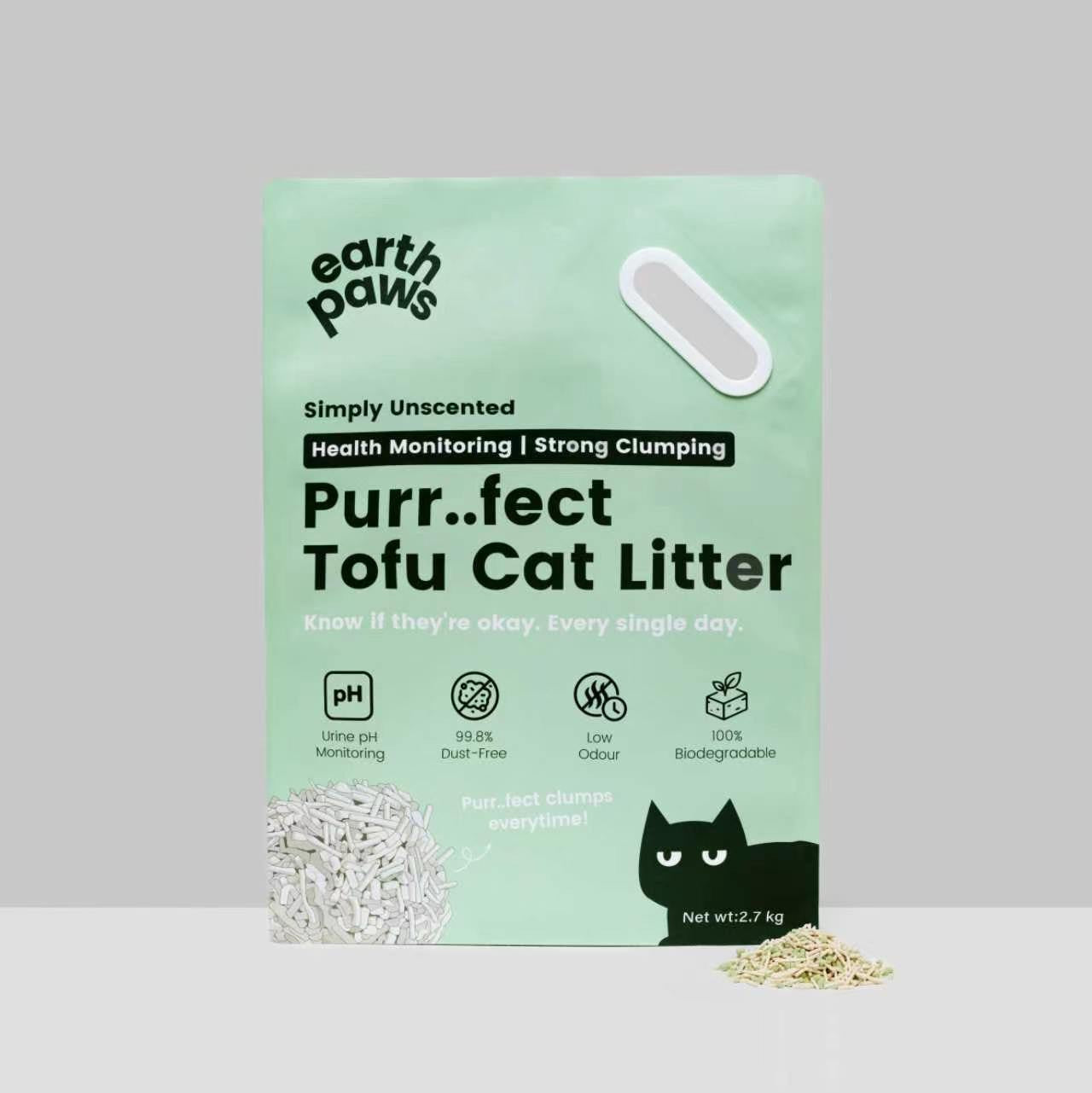 EarthPaws Purr..fect tofu cat litter bag